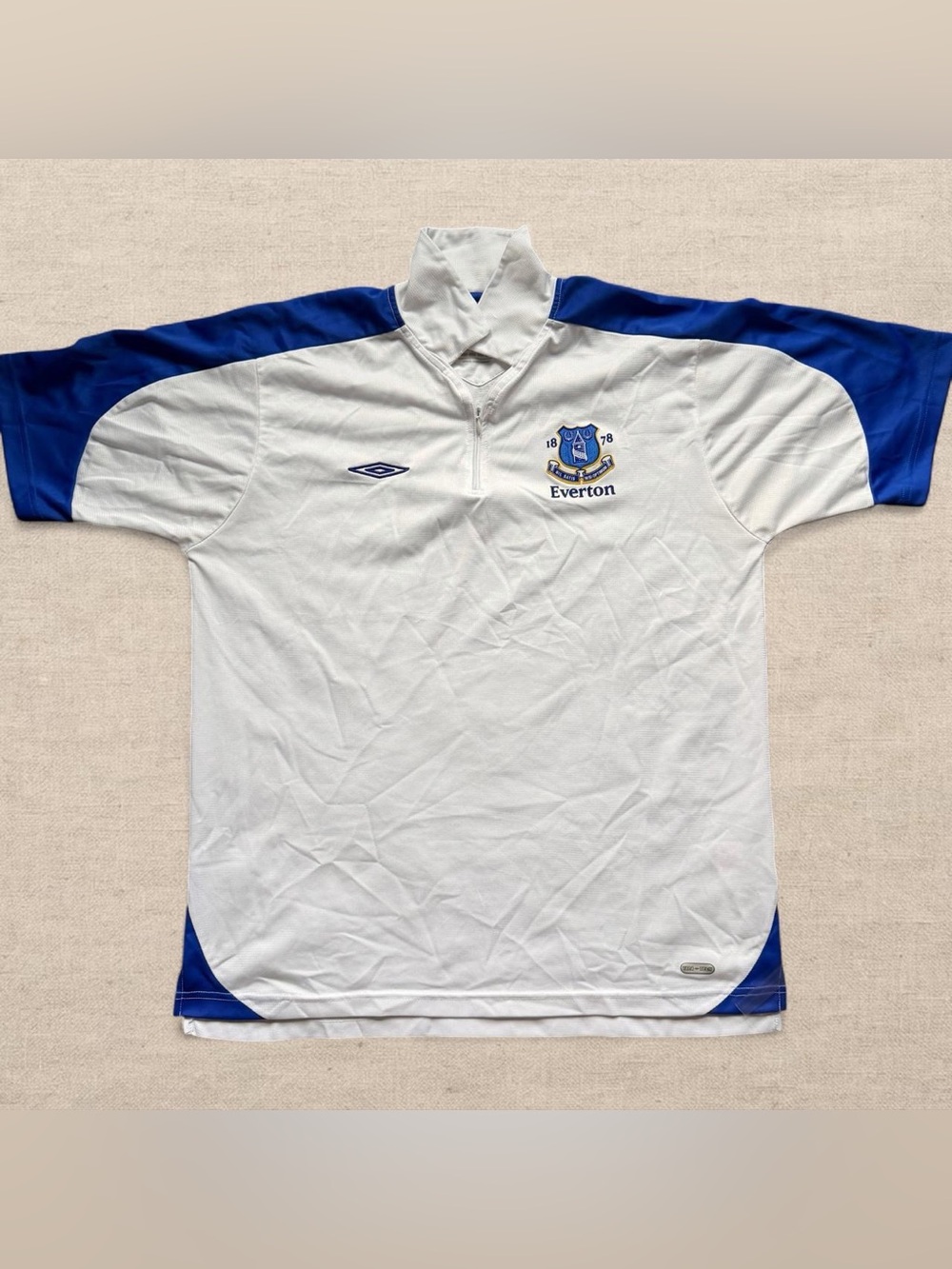 Everton Umbro Football Training Soccer Jersey Shirt Mens Size L Blue Premier